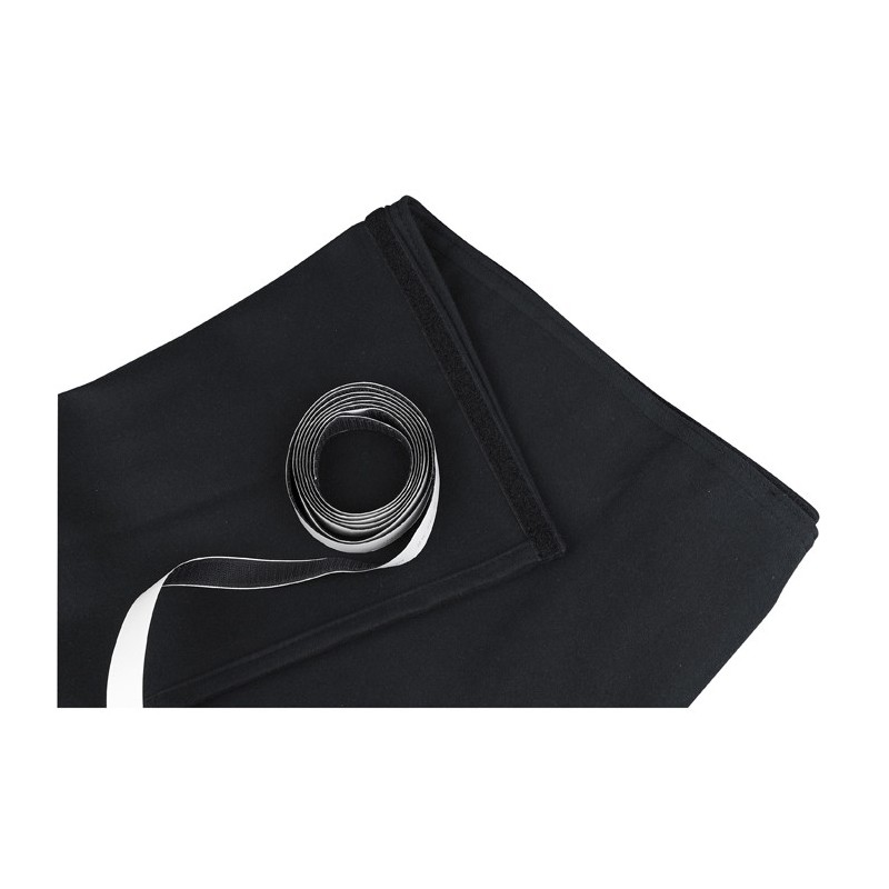 Showgear 89089 Skirt for Stage Elements Black, unpleated